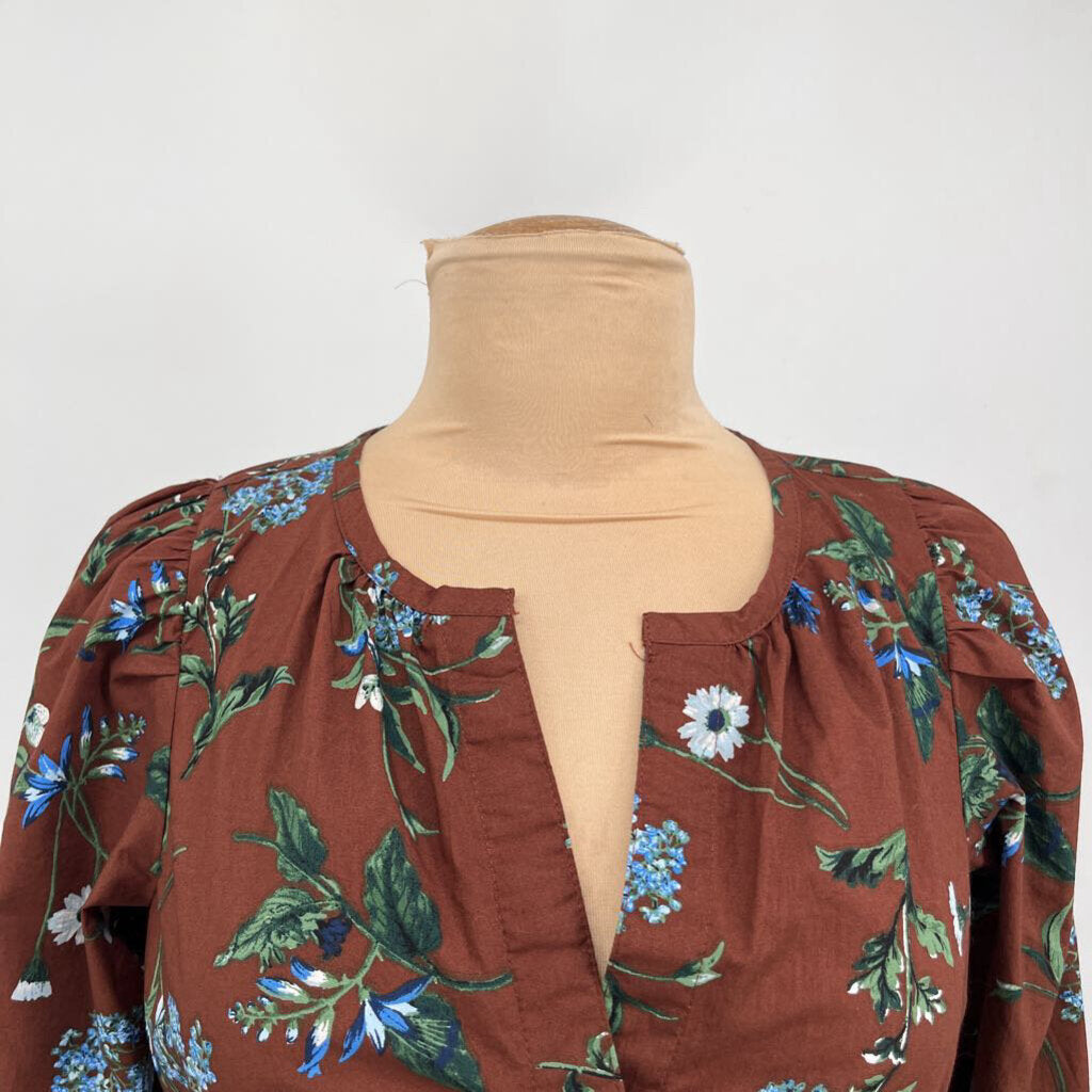Anthropologie L/s Floral Shirt
