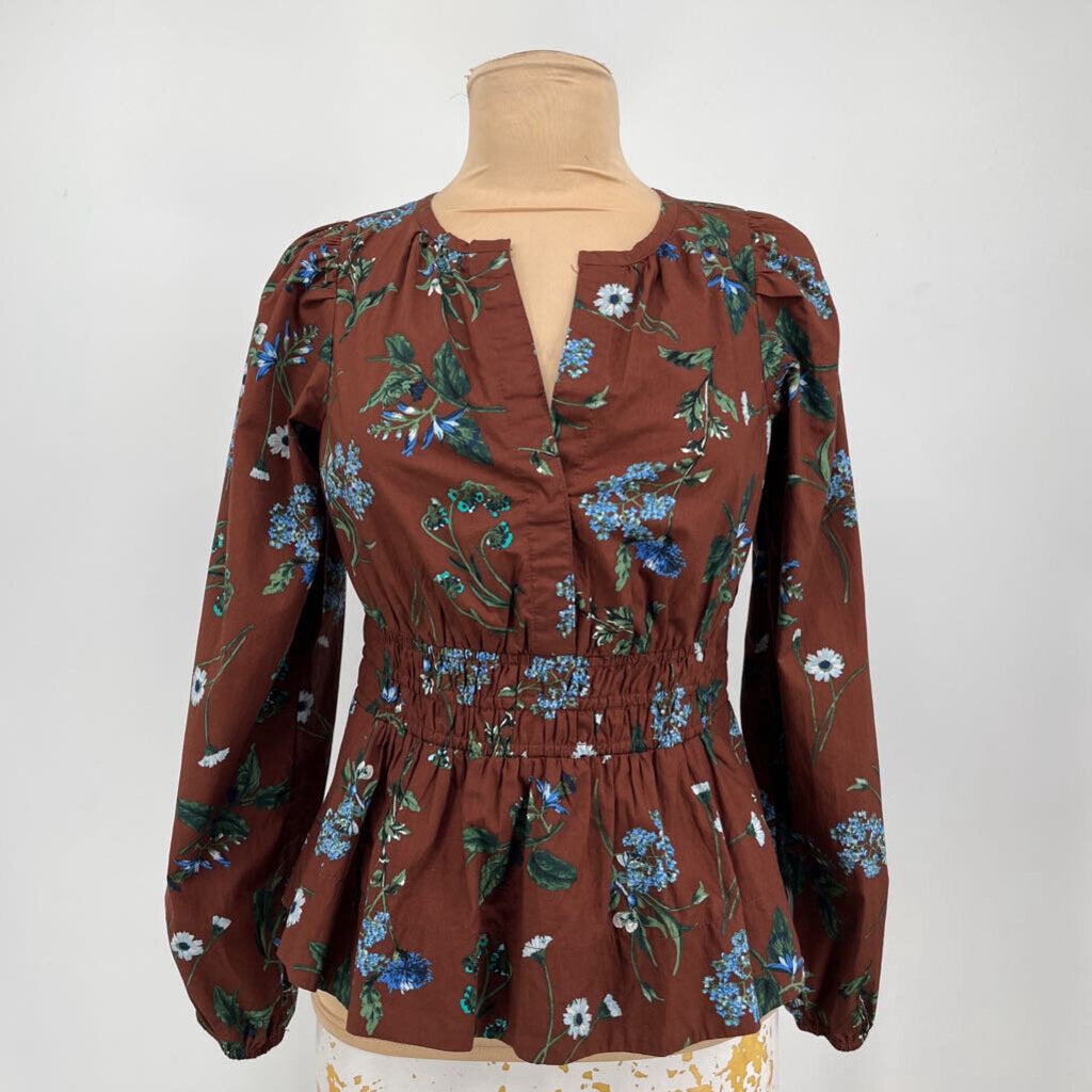 Anthropologie L/s Floral Shirt