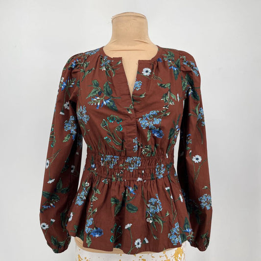 Anthropologie L/s Floral Shirt