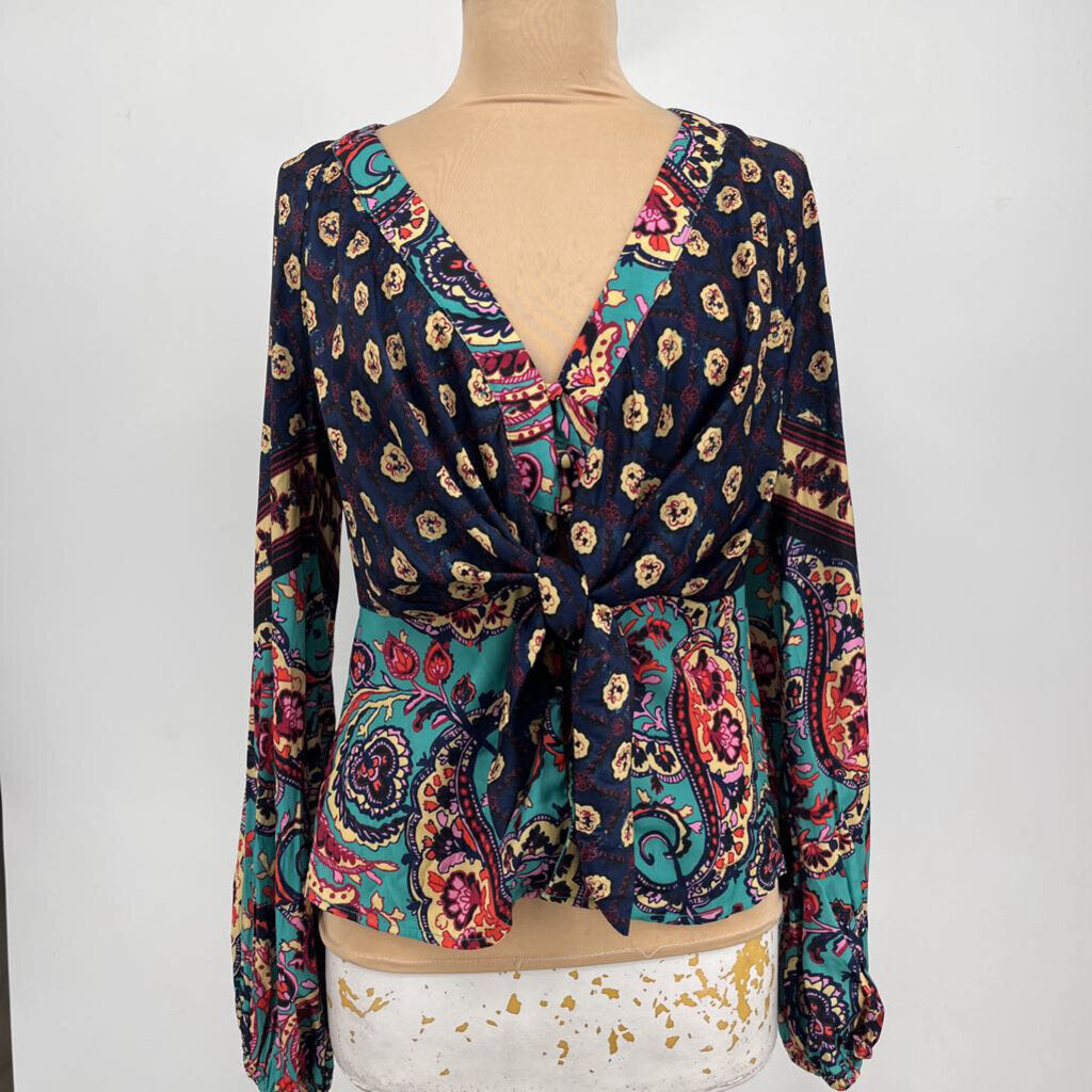 Free People L/s Floral Shirt