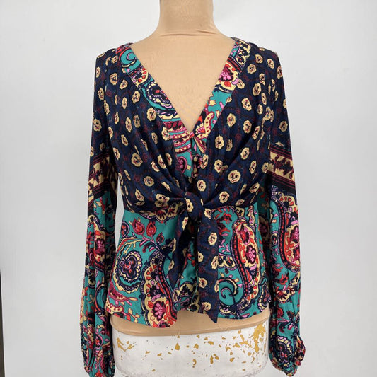 Free People L/s Floral Shirt