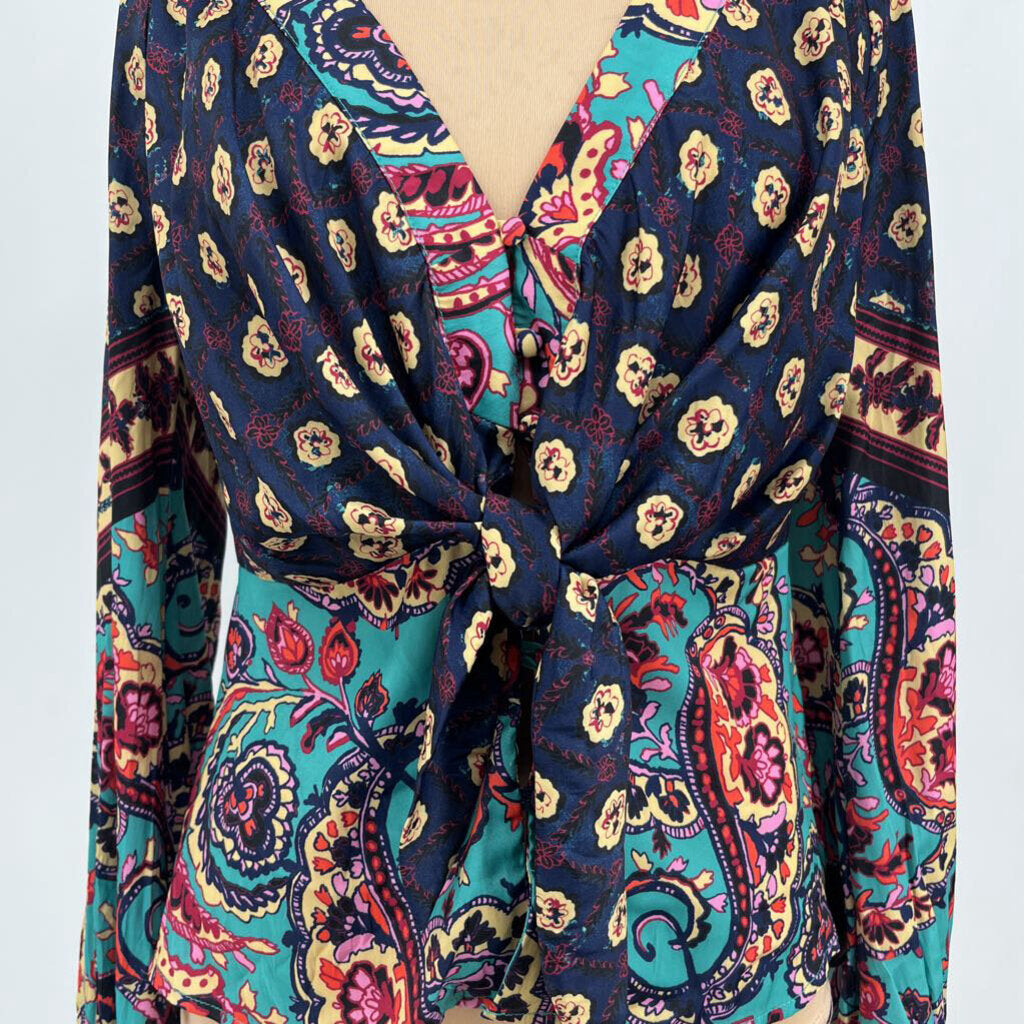 Free People L/s Floral Shirt