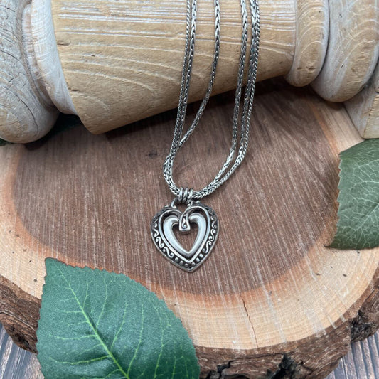 Brighton Ellington Double Heart Necklace