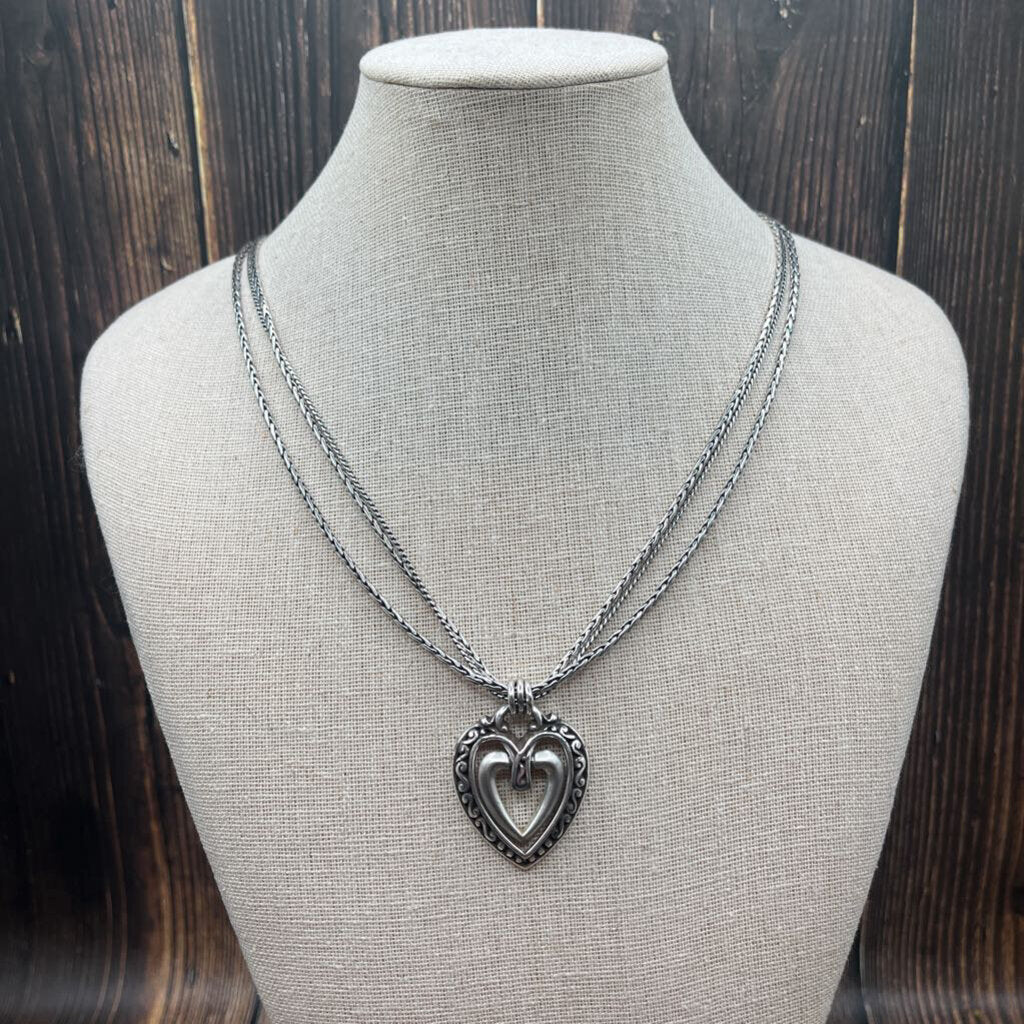 Brighton Ellington Double Heart Necklace