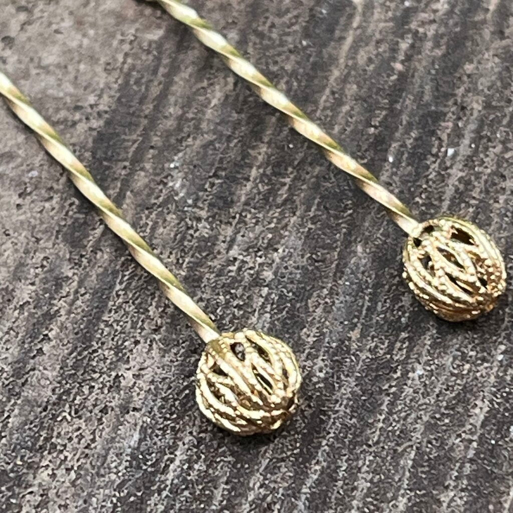 14K Gold Twist Earrings