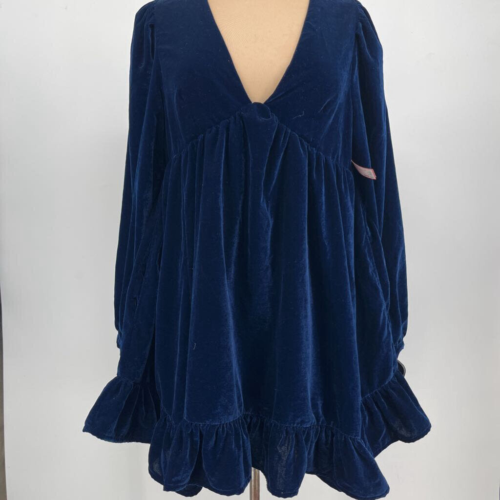 Free People L/s Velvet Dress