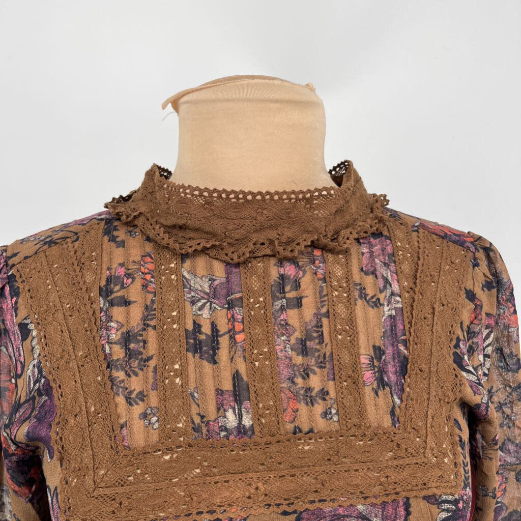 Free People L/s Floral Dress