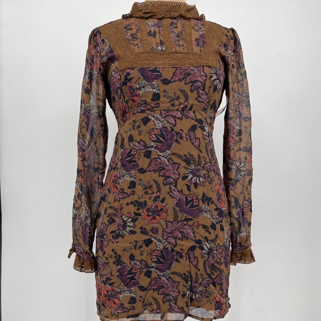 Free People L/s Floral Dress