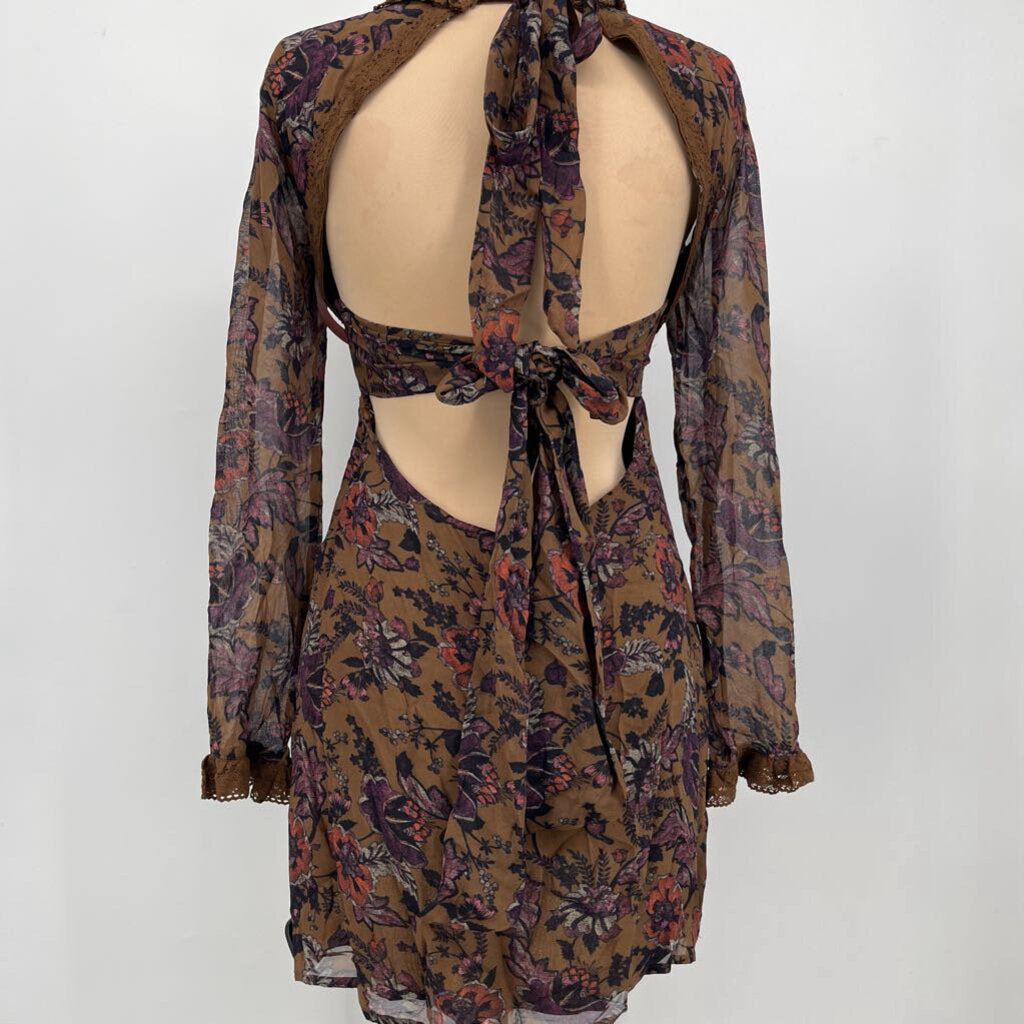 Free People L/s Floral Dress