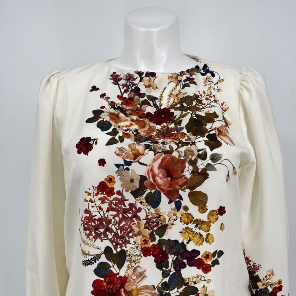 Zara L/s Floral shirt