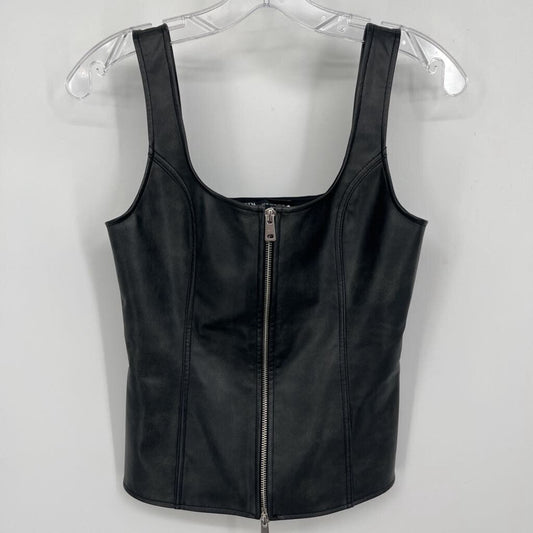 Zara Pleather Slvls Shirt