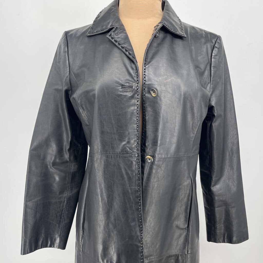 Banana Republic Lthr Coat AS IS