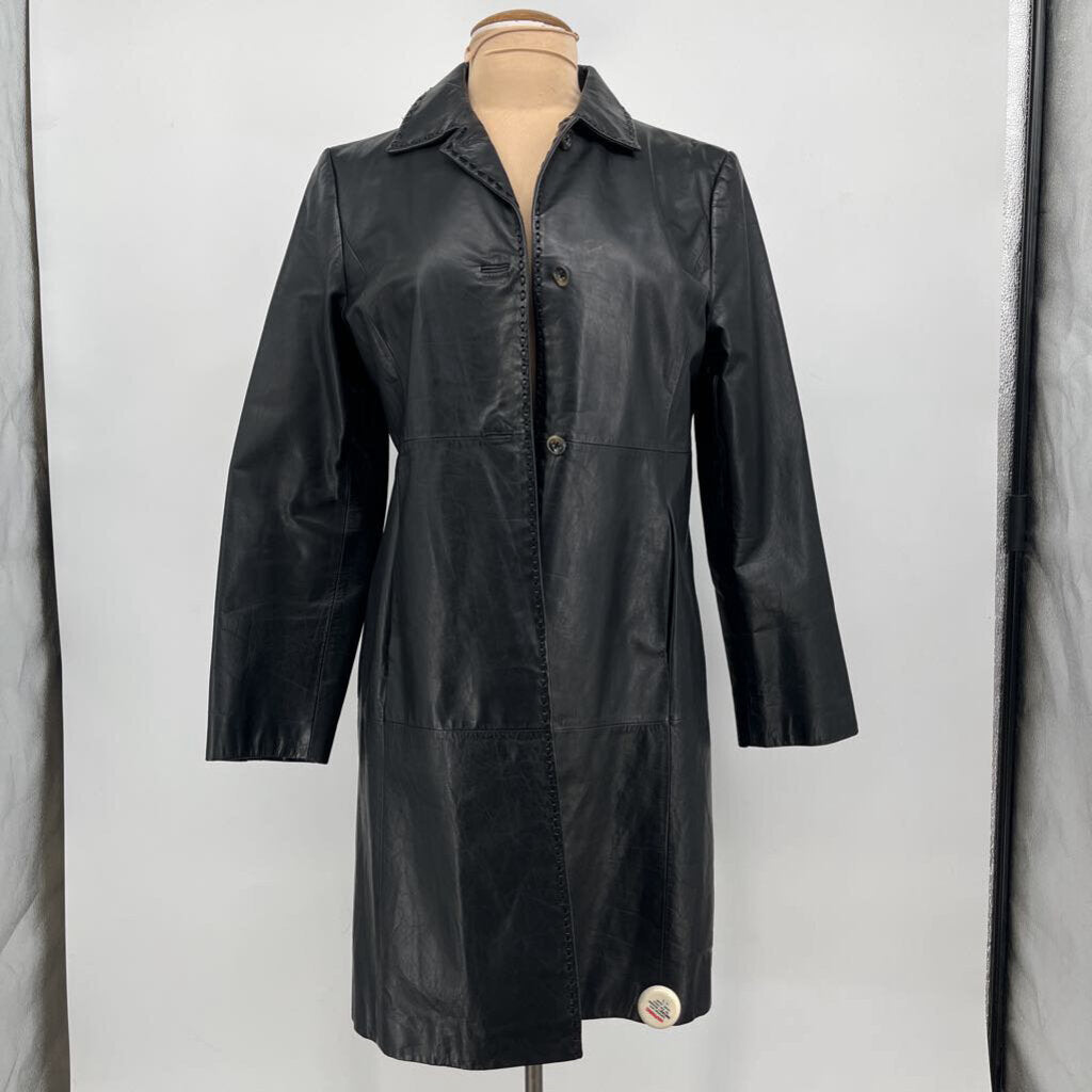 Banana Republic Lthr Coat AS IS