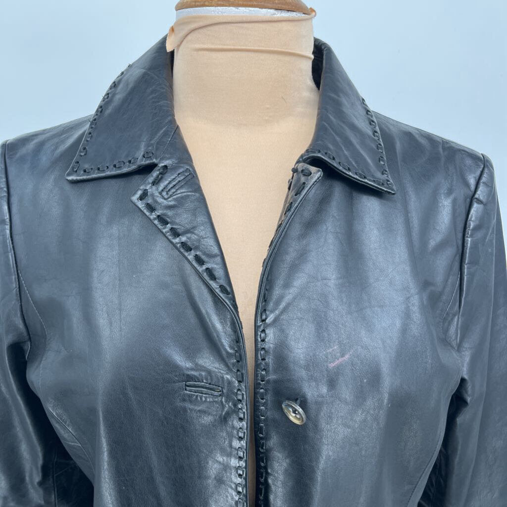 Banana Republic Lthr Coat AS IS