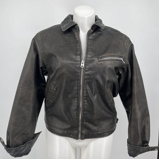 Pull and Bear Pleather Jacket