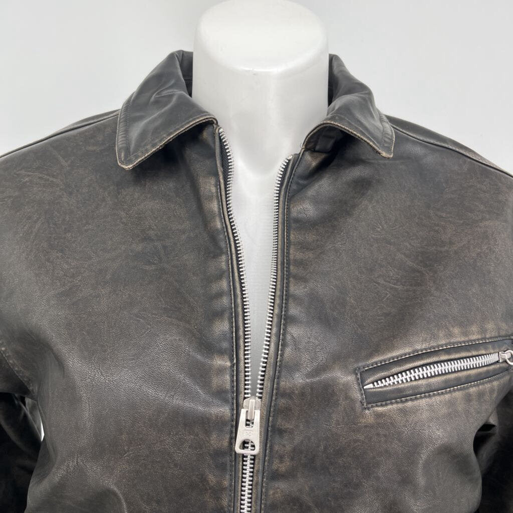 Pull and Bear Pleather Jacket
