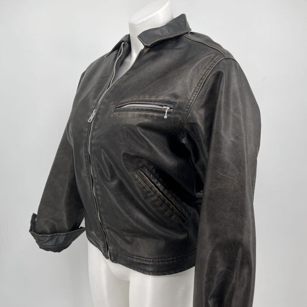 Pull and Bear Pleather Jacket