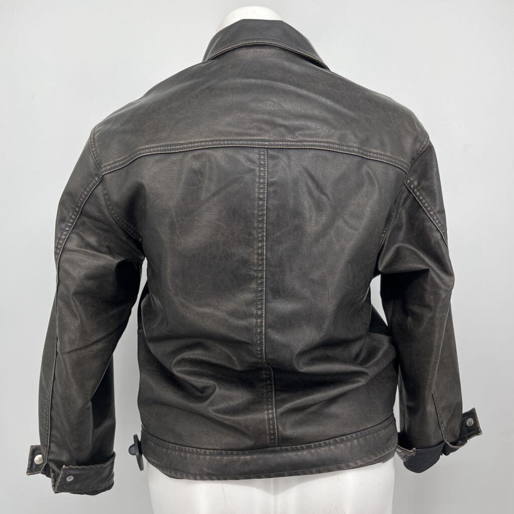 Pull and Bear Pleather Jacket