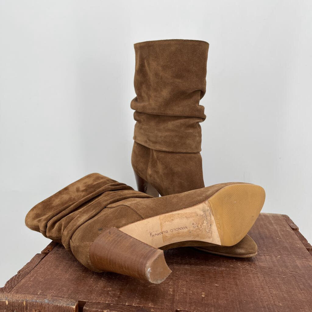 Manolo Blahnik Suede Boots