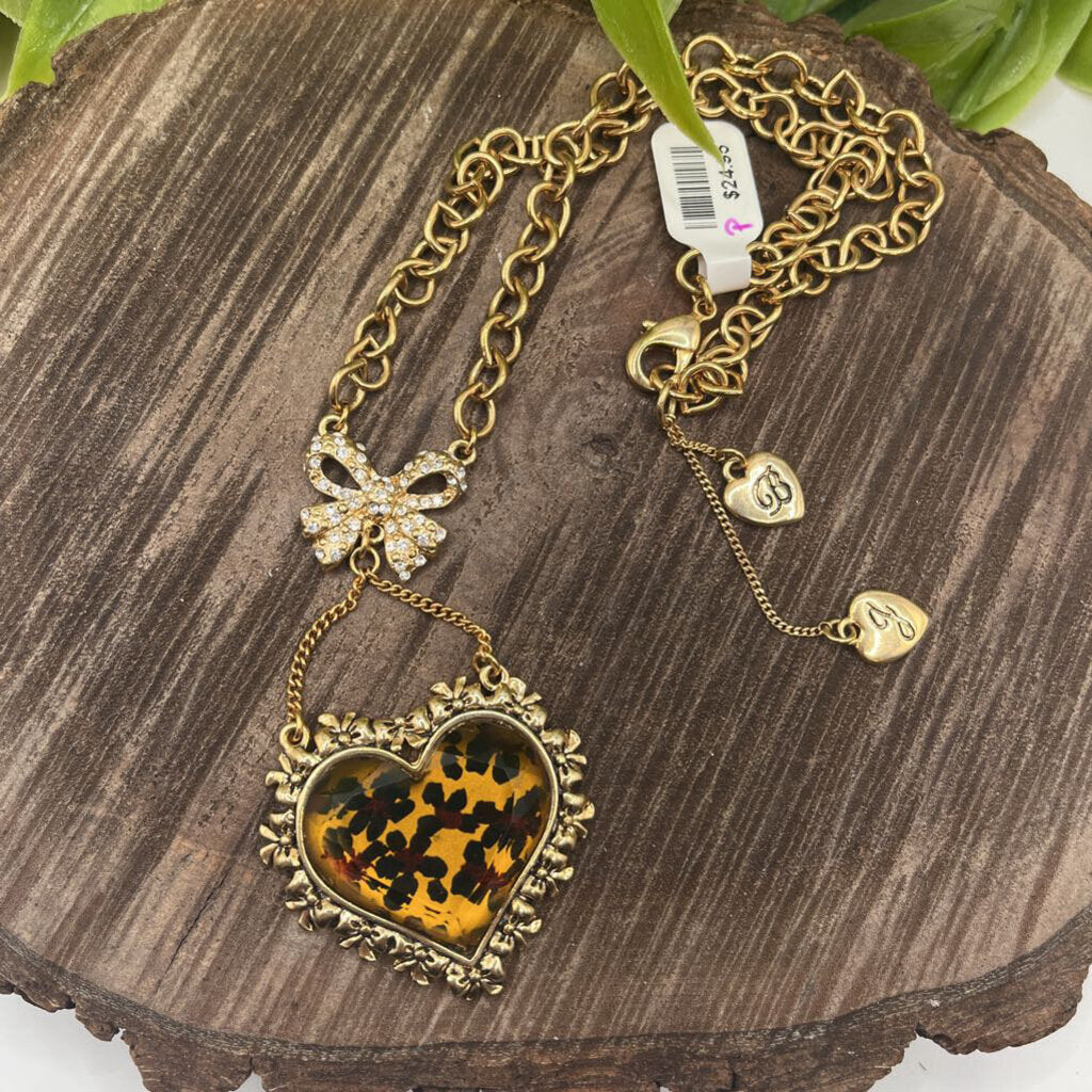 Betsey Johnson Heart Necklace