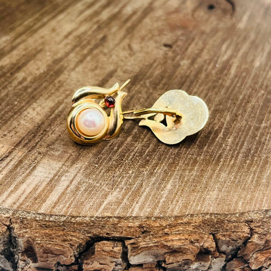 14k & Pearl Drop Earrings