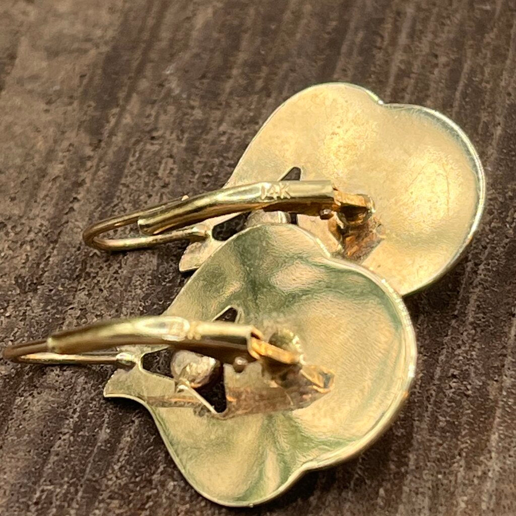 14k & Pearl Drop Earrings