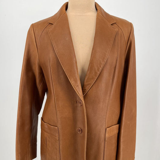 Isabella Bird Leather Blazer AS IS