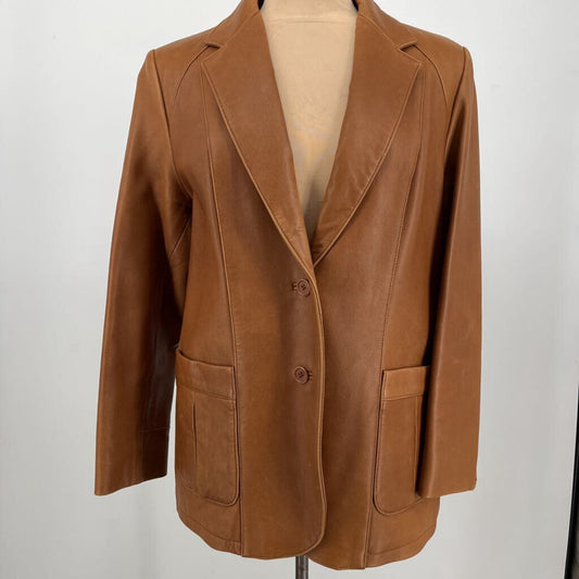 Isabella Bird Leather Blazer AS IS