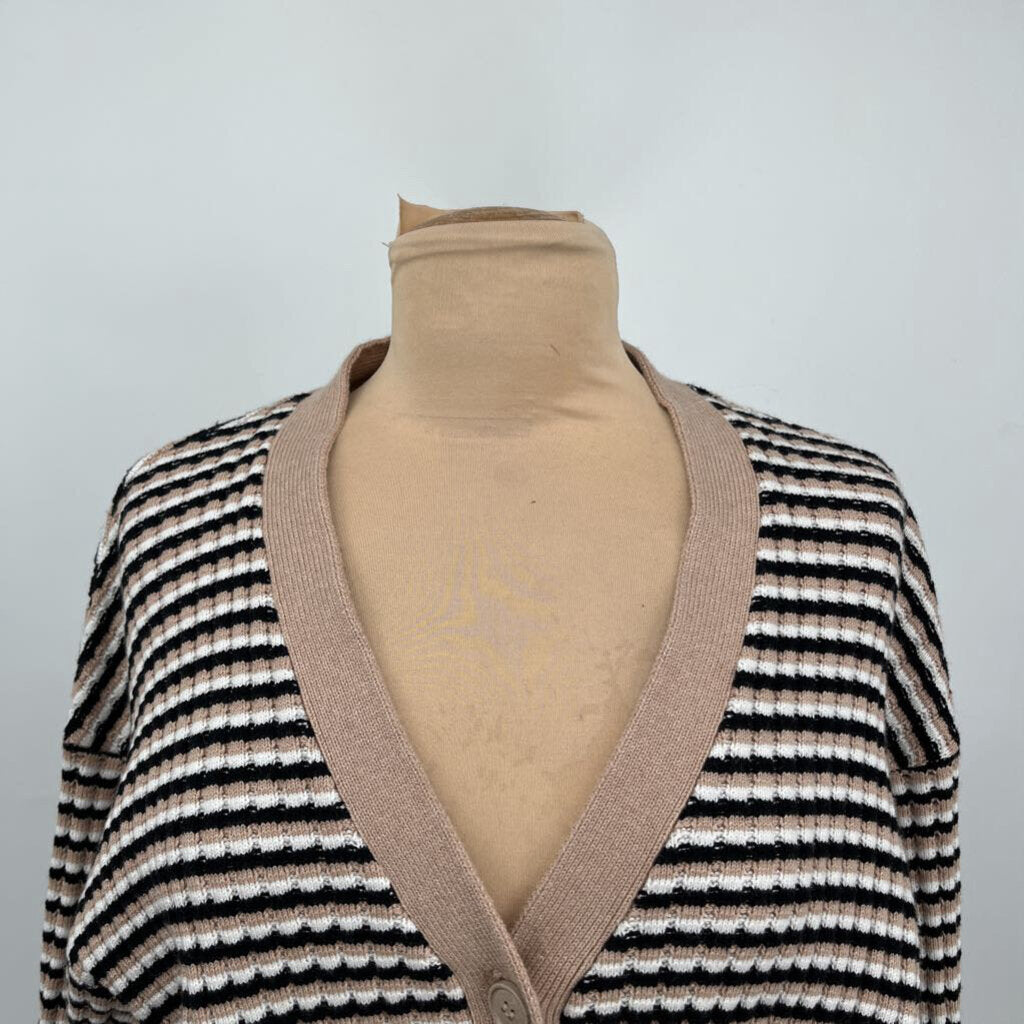 Monrow L/s Striped Cardigan