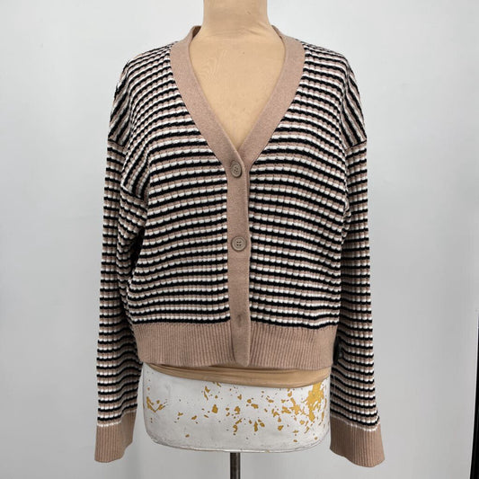 Monrow L/s Striped Cardigan