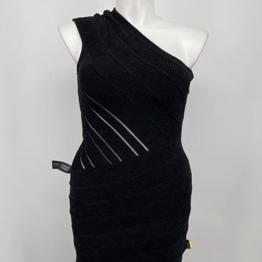 Herve Leger Paris one shoulder sweater Dress