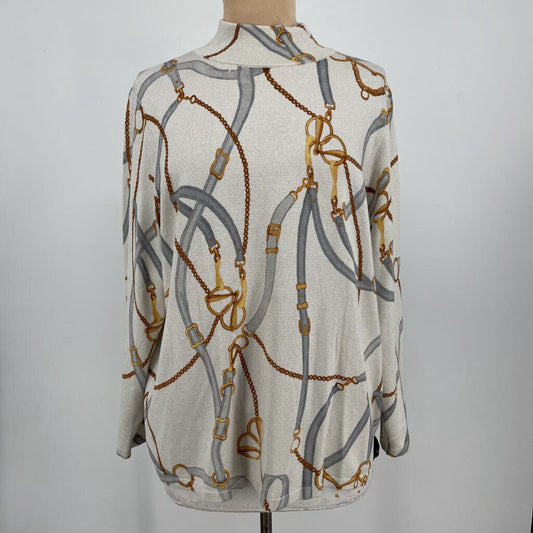 Chicos L/s Mock Neck Sweater