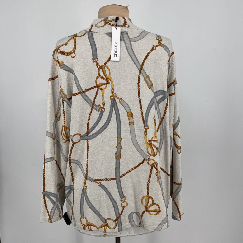 Chicos L/s Mock Neck Sweater