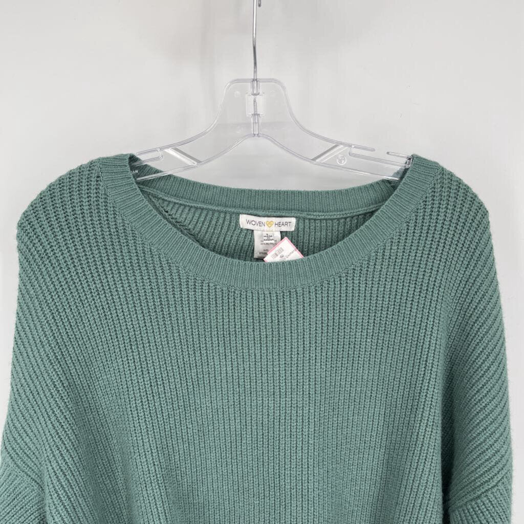 Woven Heart L/s Sweater