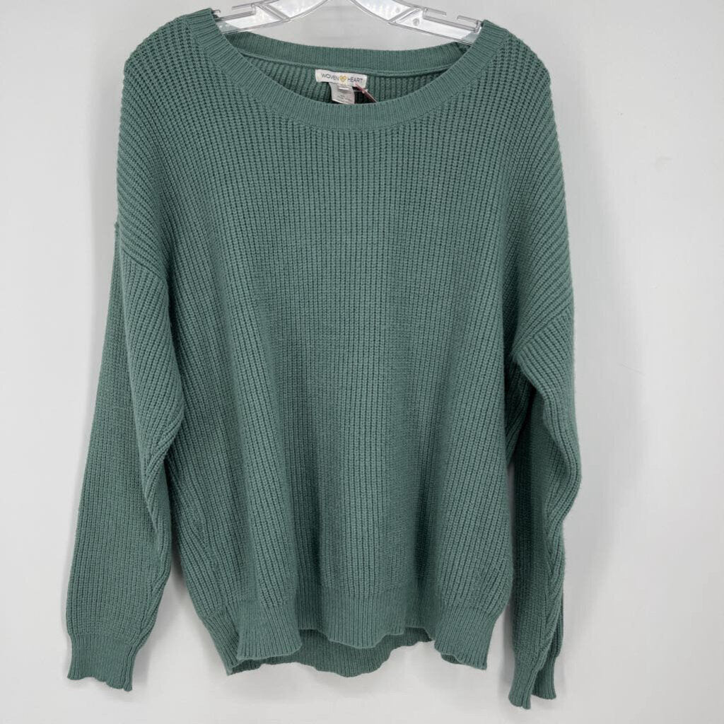 Woven Heart L/s Sweater