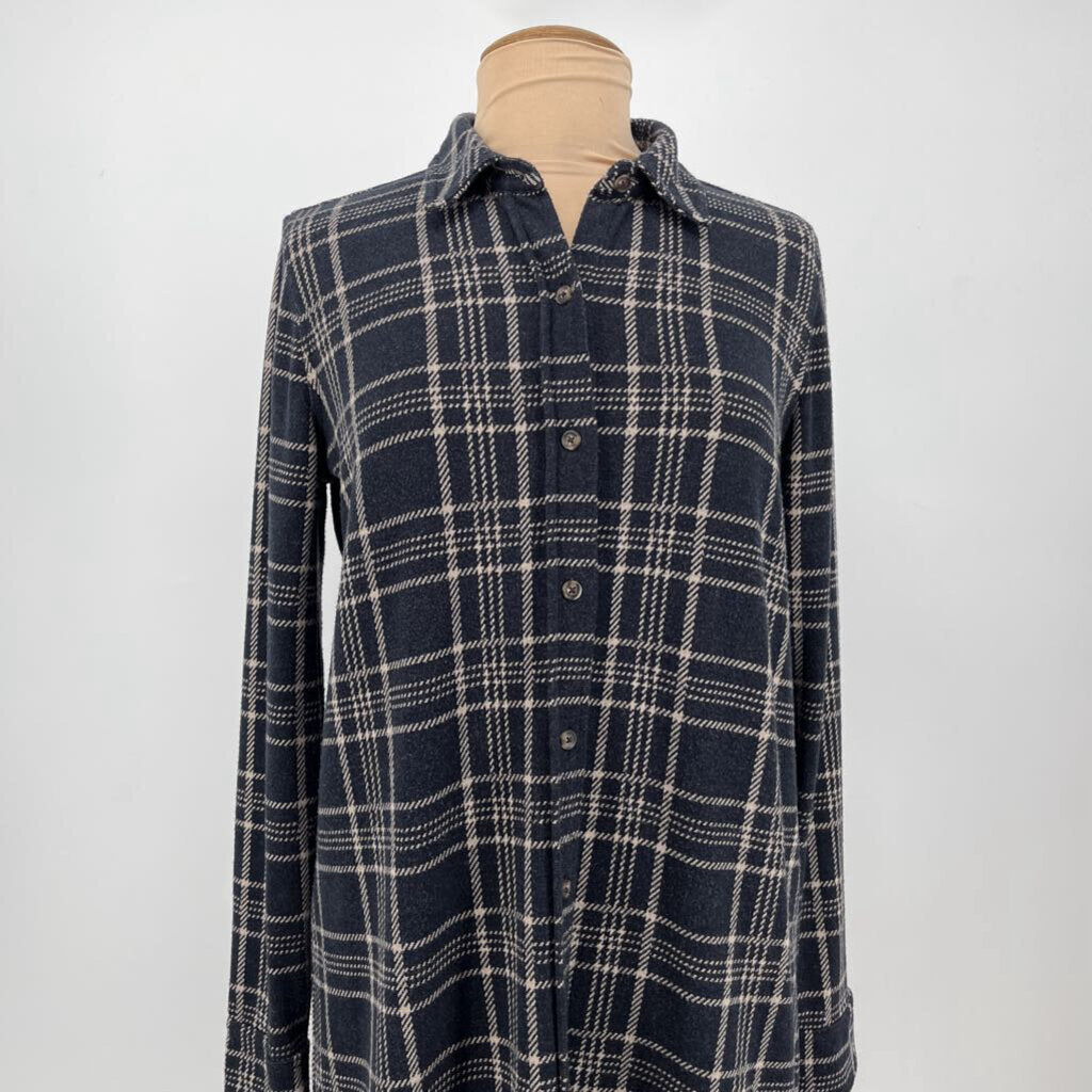 Faherty L/s Plaid Dress