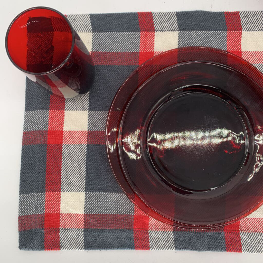 Plaid Placemat Set