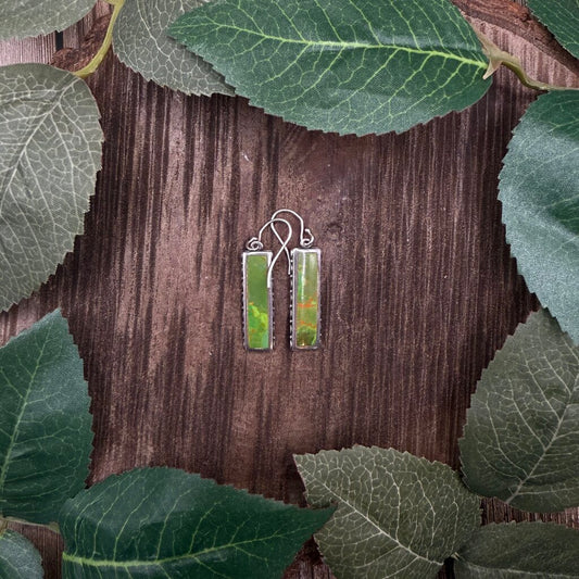 Green Turquoise Earrings