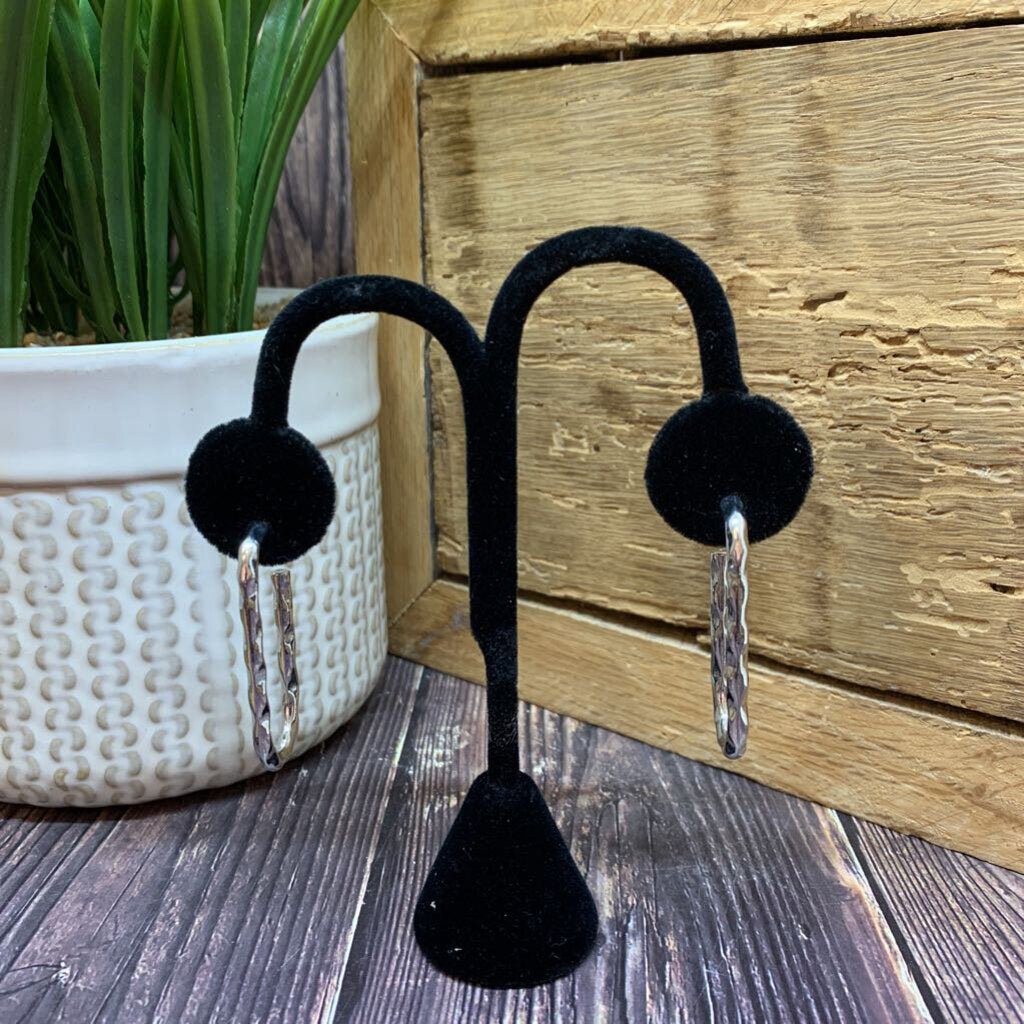 Paper Clip Hoop Earrings
