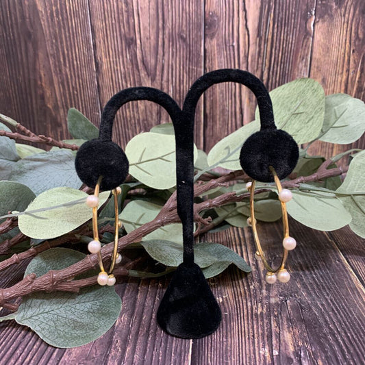 Freshwater Pearl Hoop Earrings