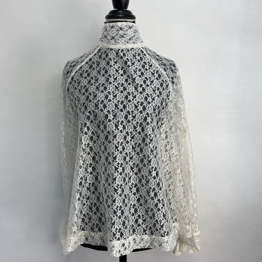 Athropologie L/s Lace Shirt