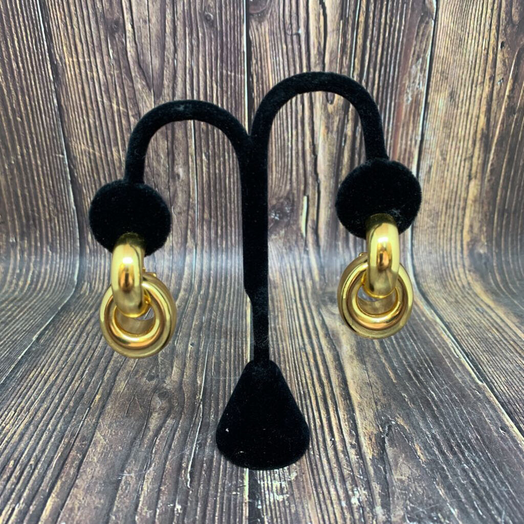 J Crew Double Hoop Earrings