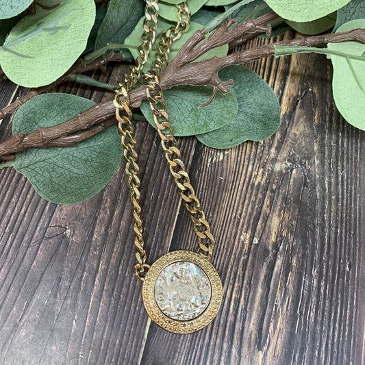 White House Black Market Coin Necklace