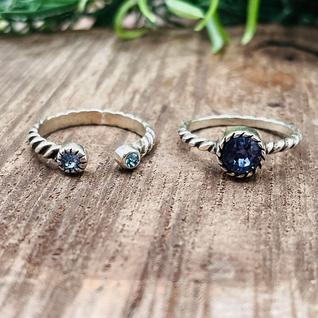 Brighton Halo Duo Ring Set