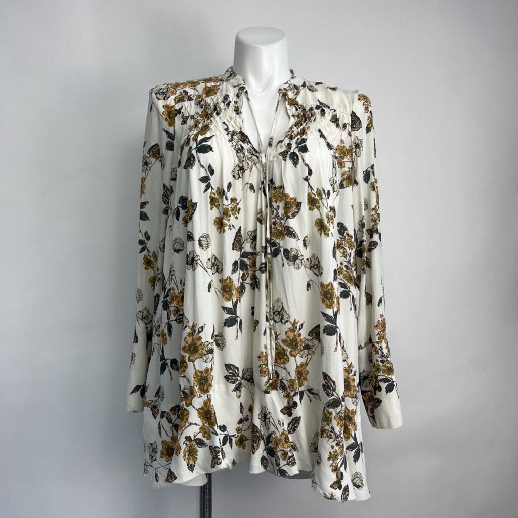 Free People L/s Floral Shirt