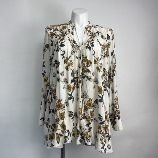 Free People L/s Floral Shirt