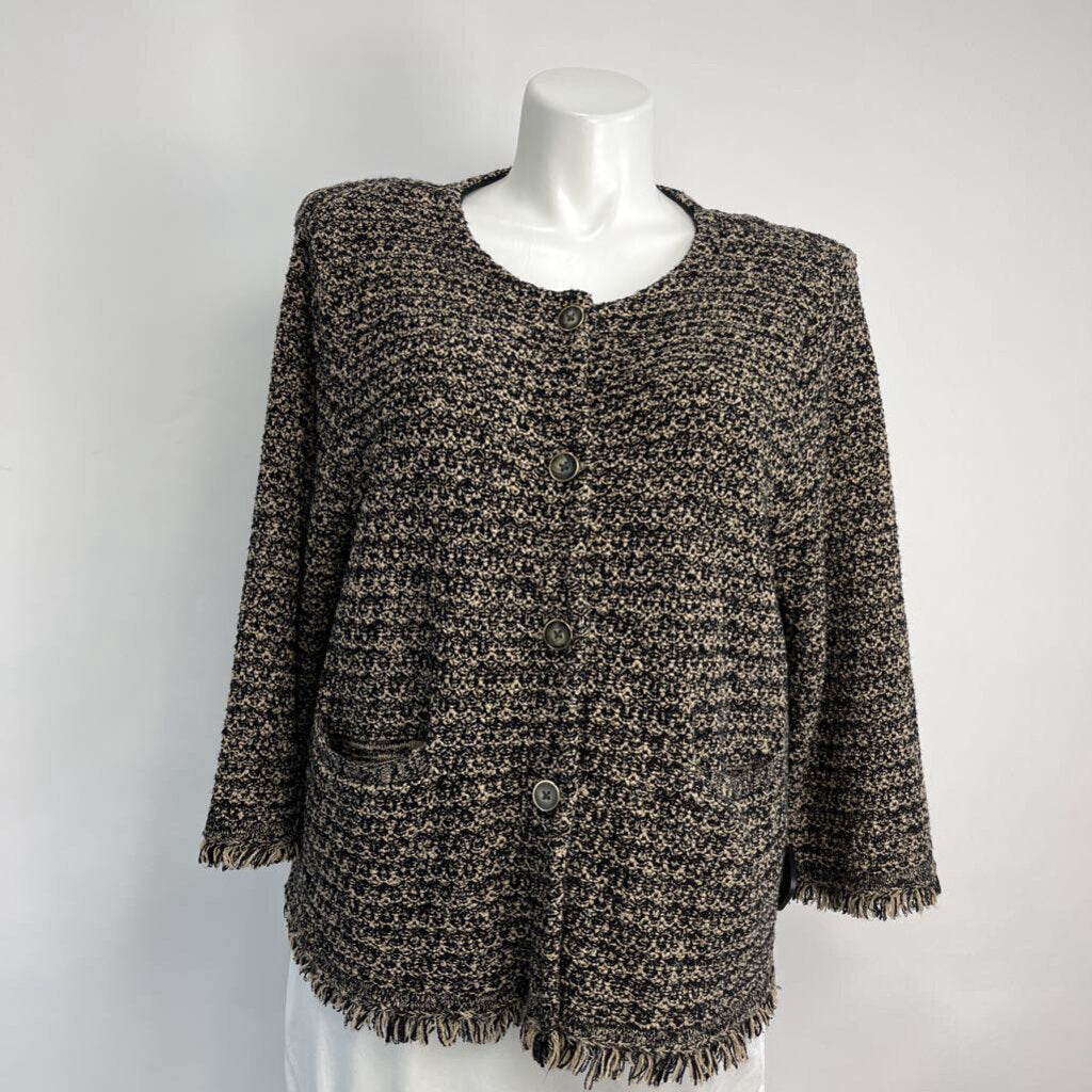 Chicos Tweed Knit Blazer