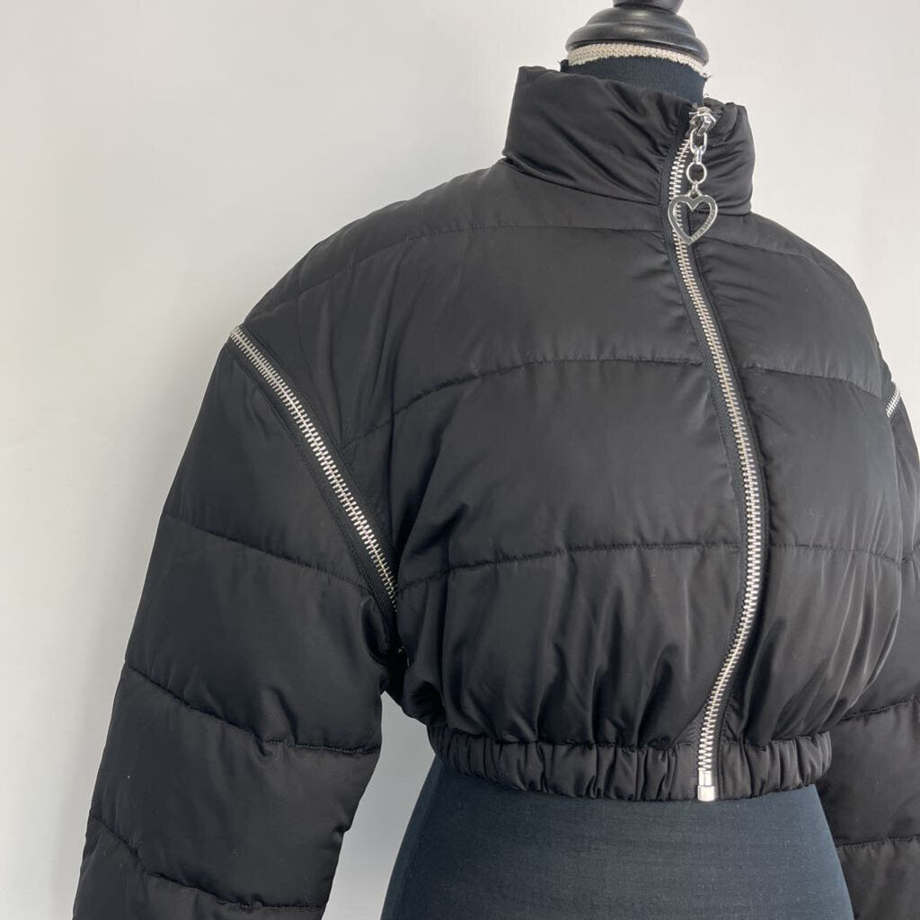 Love Moschino Cropped Puffer Jacket