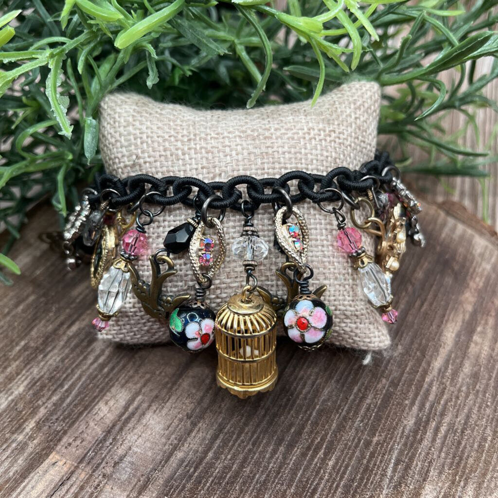 Floral Charm Bracelet