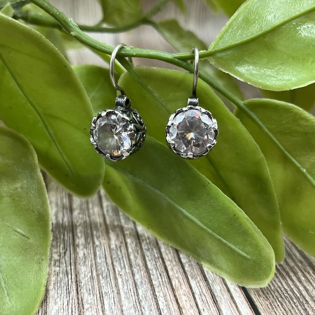Sterling Silver CZ Earrings
